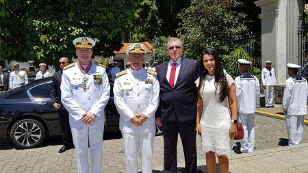 Alte. Bettega, Alte. Puntel, Alte. Laranjeira e a Superintendente Ingrid de Freitas